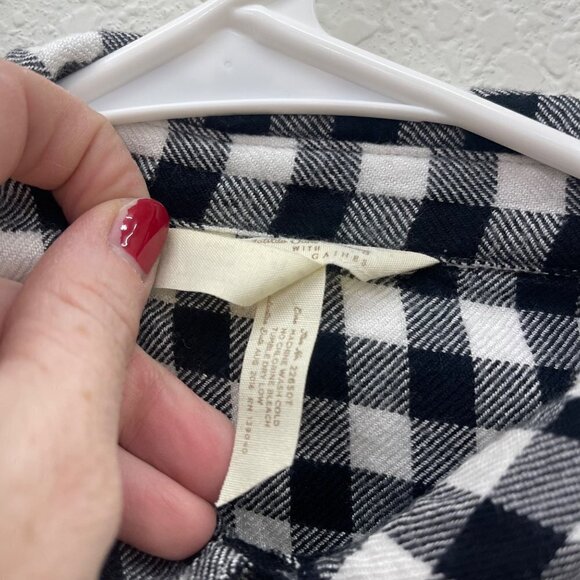 Matilda Jane Joanna Gaines Magnolia Dreams Plaid Popover Shirt Top Womens Small - Picture 4 of 7